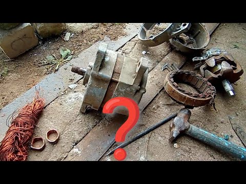 Видео: ✅разбор генератора без тисков, разбор ротора. добыча меди #медь #алюминий #латунь