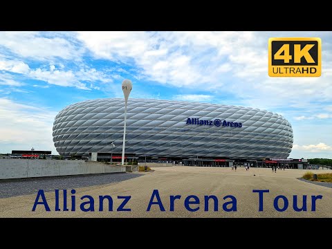 Видео: Тур по арене Allianz - домашний стадион мюнхенской Баварии. Самый красивый футбольный стадион в мире