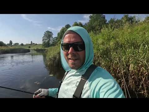 Видео: ГОЛАВЛЬ малых рек ЛЕТОМ! Рыбалка на СПИННИНГ! Забродная рыбалка в жару!