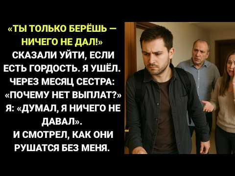 Видео: Мой отец закричал:«Ты только берёшь — ты НИКОГДА НИЧЕГО НЕ ДАЛ этой семье...». Раз так, я и перестал