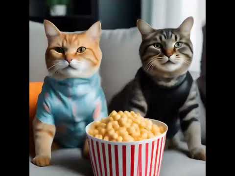 Видео: Диалог у телевизора. Котоклип. Поёт Владимир Высоцкий.