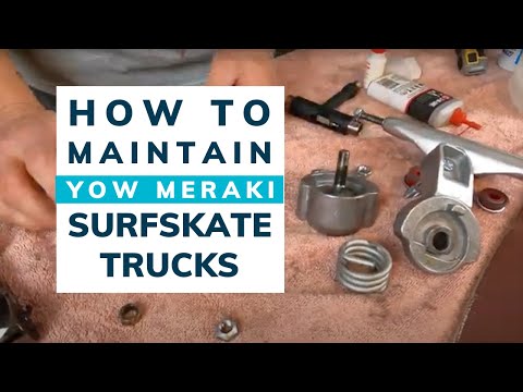 Видео: Как обслуживать подвески для скейтбордов Meraki Surfskate (и как избавиться от скрипа!)