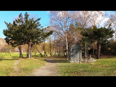 Видео: Осенний парк в Южно-Сахалинске