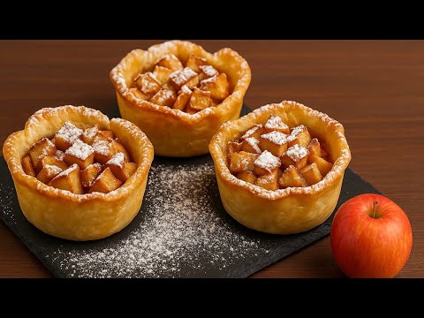 Видео: Яблочный десерт за 5 минут — невероятно вкусно!