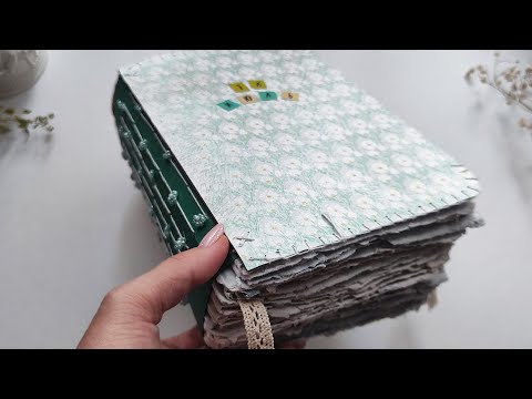 Видео: cоздаю новый блокнот, идеи с бисером + показала как делаю бумагу DIY