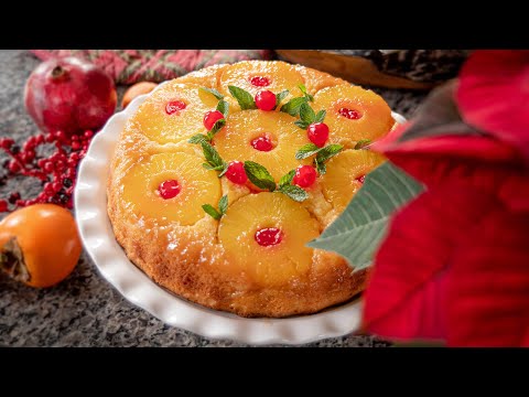 Видео: Новогодний пирог АНАНАСОВЫЙ ПЕРЕВЁРТЫШ | рецепт Pineapple Upside Down Cake | Отчаянные Домохозяйки