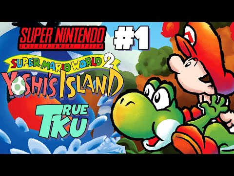 Видео: Super Mario World 2: Yoshi’s Island Прохождение #1 [SNES] Динозавр с Яйцами!