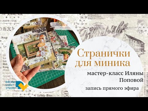 Видео: Странички в грибной миник  Мастер-класс