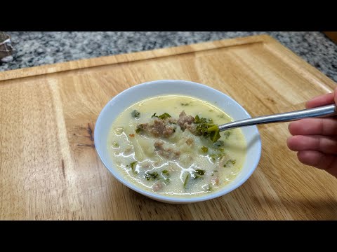 Видео: Итальянский суп как из ресторана.  The best Zuppa Toscana. #рецепты #delicious