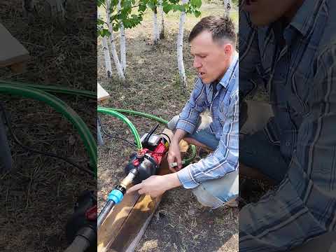 Видео: Первый запуск насоса на абиссинской скважине.