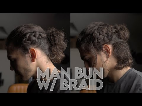 Видео: ПРИЧЕСКА «МУЖСКОЙ ПУЧОК С КОСОЙ» | Простой урок по плетению косы и мужского пучка