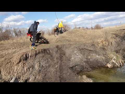 Видео: shineray x-trail 200 KOVI LITE  Ендуро мини переправа ручэёк #35