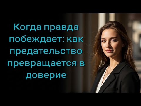 Видео: Когда правда побеждает: как предательство превращается в доверие