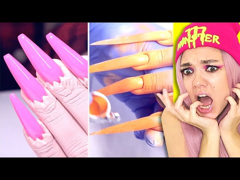 Видео: ЭТО НЕ МАНИКЮР! ЭТО КОГТИ ! Реакция на Самый Странный Маникюр