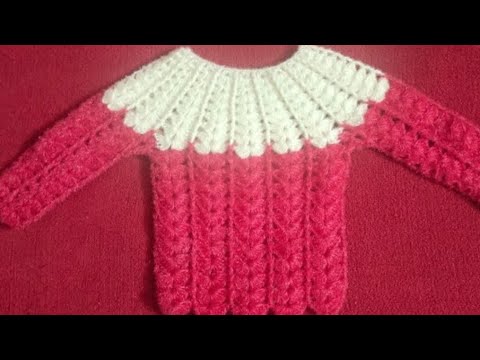 Видео: Легкий и простой в использовании красивый топ крючком для девочек размером от 1 до 2 лет