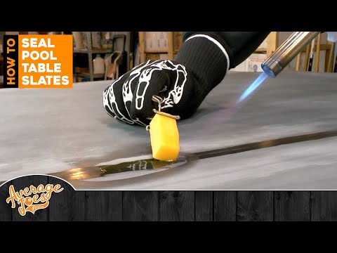 Видео: Как заделать стыки сланцевой плитки на бильярдном столе — ПОДРОБНОЕ РУКОВОДСТВО ДЛЯ САМОСТОЯТЕЛЬН...