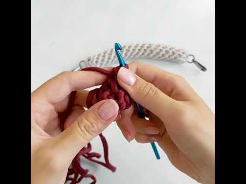 Видео: Вязаная ручка для сумки