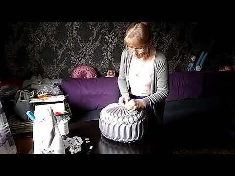Видео: МК Круглая подушка с буфами. Часть 2