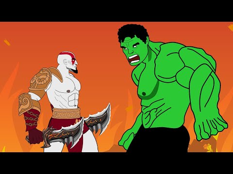 Видео: Кратос vs Халк, Веном vs Карнаж, Танос vs Мортал Комбат, Сиреноголовый vs Атака Титана и другие
