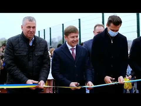 Видео: Сергій Нагорняк - відкриття стадіону у місті Тальне