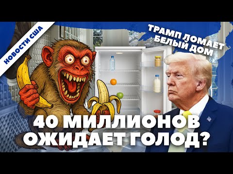 Видео: 40 миллионов на грани голода, Белый дом ломают, макак оболгали