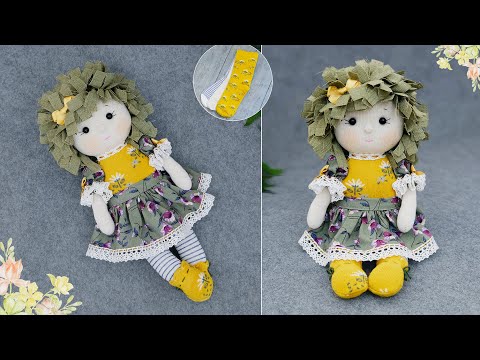 Видео: Такую куклу в магазине не купишь😍Прелестная кукла из носков🧦Без швейной машинки🧵
