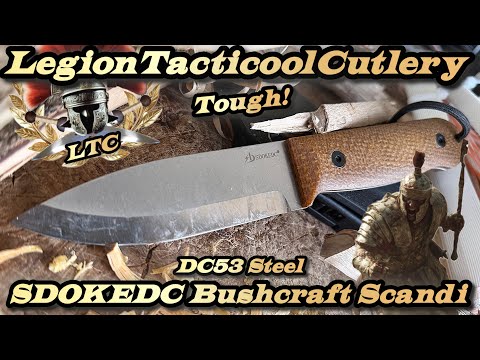 Видео: SDOKEDC Bushcrafter Drop Point Scandi из стали DC53
