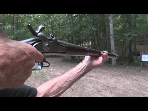 Видео: Мушкет Harper's Ferry 1842 года с пулей и стрелой