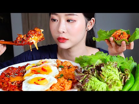Видео: Корейская еда Bibimbap ASMR Mukbang Eating Show