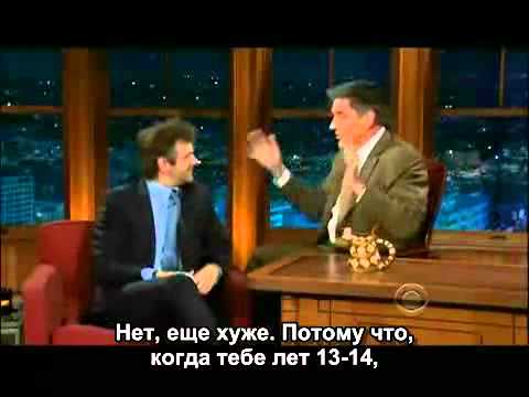 Видео: Майкл Шин на The Late Late Show  (русские субтиры)