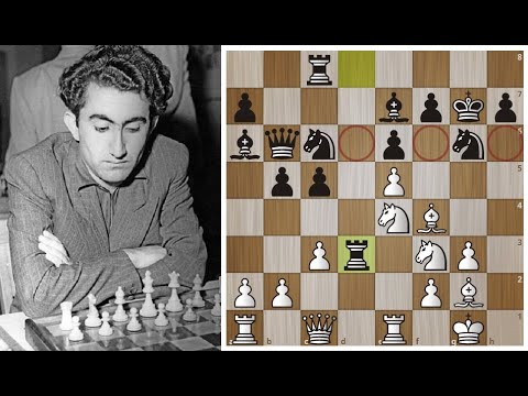 Видео: Тигран Петросян: Атака по слабым черным полям! Староиндийское начало. Шахматы.