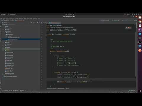 Видео: Laravel&Vue CRM.7: Начальные данные приложения (Seeds)