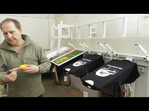 Видео: Линейный трафаретный станок с промежуткой