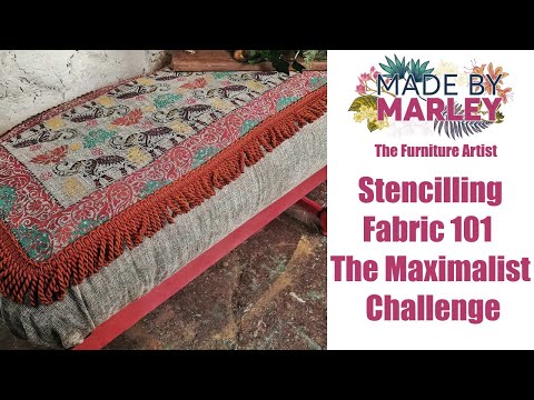 Видео: Трафаретная ткань 101 - Максималистский вызов