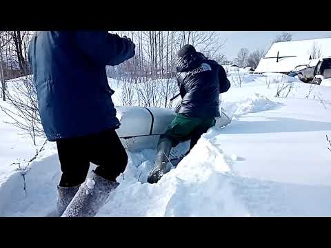 Видео: Засадили буран, езда по целине.