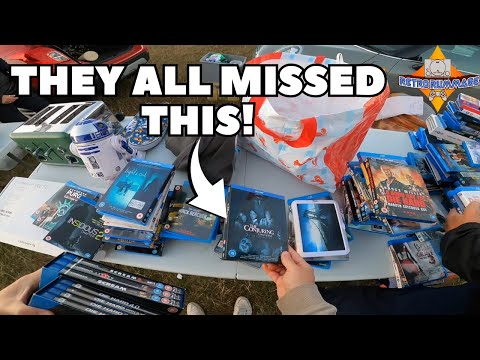 Видео: Они все это пропустили! Охота за видеоиграми на местной распродаже из багажника автомобиля!