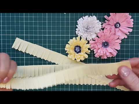 Видео: "Пушистый" цветок с реалистичными лепестками. Квиллинг