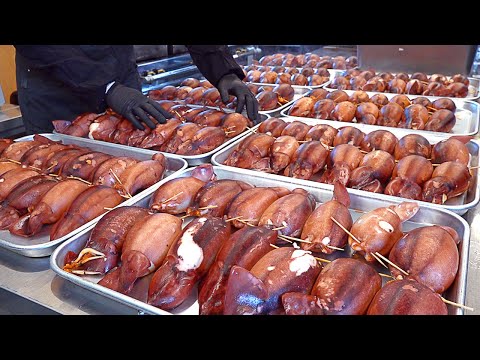Видео: Распродано каждый день! Удивительный процесс приготовления колбасы из кальмаров