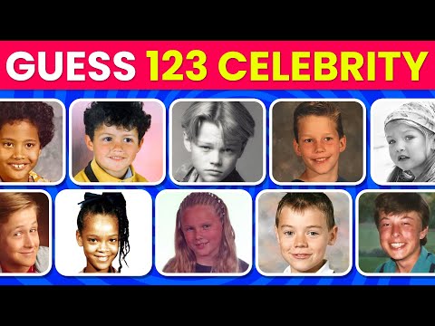 Видео: Угадай знаменитость по детской фотографии | 123 теста на знание знаменитостей