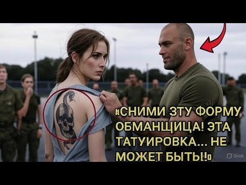 Видео: Над ней смеялись на учебном полигоне… Но когда командир увидел татуировку на её спине — он побледне