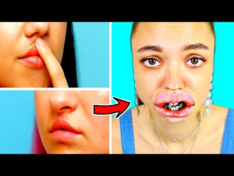 Видео: ПРИКЛЕИЛА ГУБУ РАДИ КРАСОТЫ! ПРОВЕРКА ВИРУСНЫХ ЛАЙФХАКОВ!