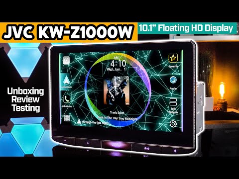Видео: JVC KW-Z1000W — 10,1-дюймовый плавающий дисплей, беспроводное подключение Apple CarPlay/Android A...