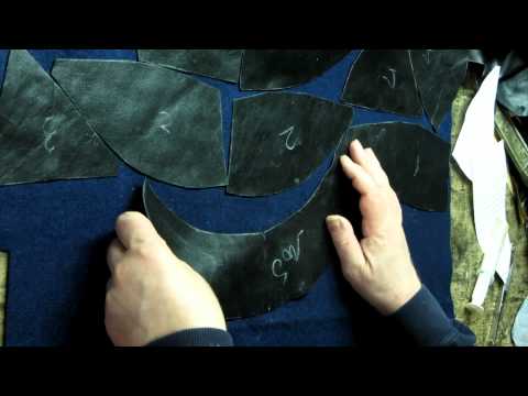 Видео: Как пошить кожаную фуражку: Раскрой . Часть 3