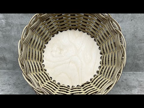 Видео: Мастер класс по плетению корзины из экоротанга на основе.