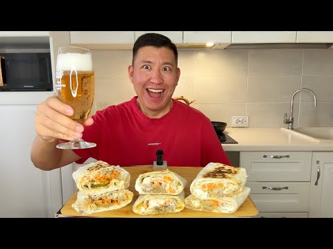 Видео: МУКБАНГ ДОМАШНЯЯ ШАУРМА ДОНЕРЫ Mukbang не асмр  #мукбанг #шаурма #донер 