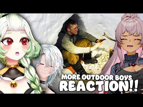Видео: VTubers учатся выживать на природе! | Реакция VTubers | Outdoor Boys