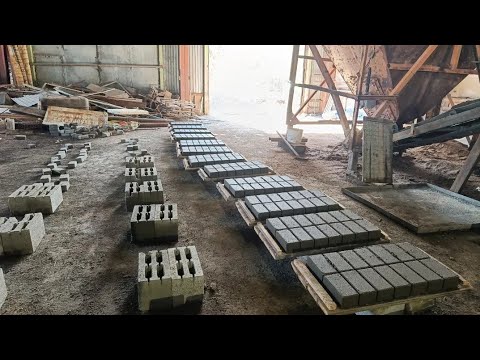 Видео: Купил линию по производству пескоблоков марки Рифей. пытаюсь наладить производство