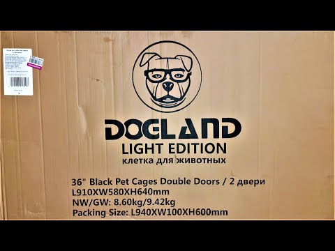 Видео: ЧЕСТНЫЙ обзор клетки для собаки DOGLAND №4 за 4198 рублей! Клетка для животных с двумя дверками!