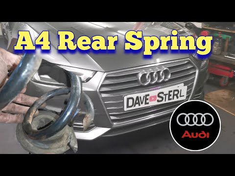 Видео: Audi A4 (B9) Сломанная задняя пружина