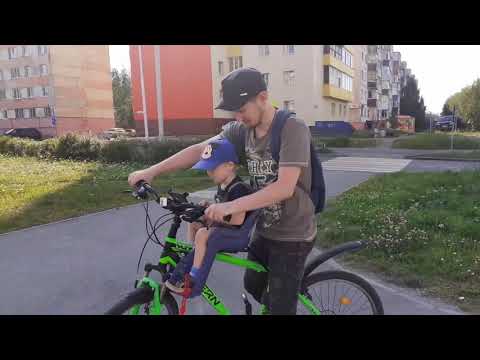 Видео: Детское велокресло (переднее)